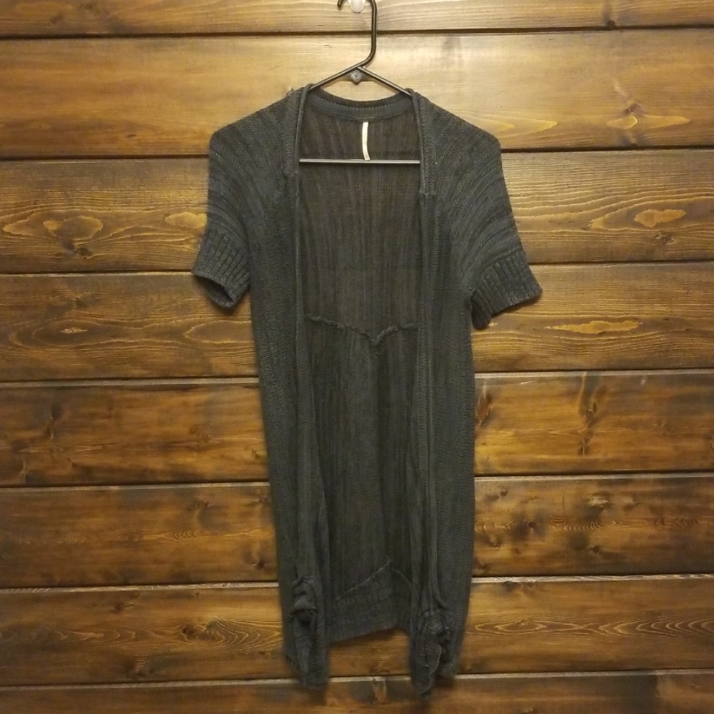Free People Dark Grey Cardigan